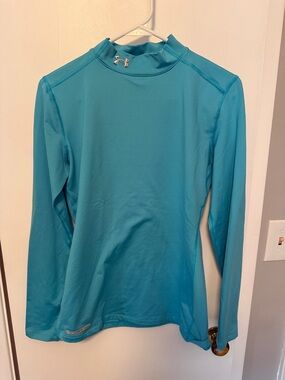 Under Armour Aqua Blue Long Sleeve Performance Top